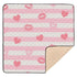 EtherSpher Pink White Stripes Heart Lip Love Large Non-Slip Baby Floor Play mat