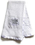 Runeaoys Baptism Blanket Easter Baby Shower Christening Gifts for Boys Girls White Knit Crochet Soft Embroidered