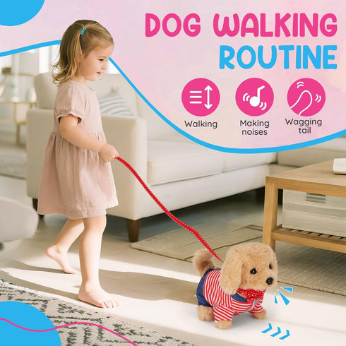 Skymetis 10 3 Toddler Toy Pcs Interactive Retriever Robot Dog Toy - Walking & Stuffed Puppy with Stethoscope for Vet