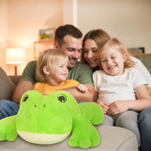 20" 3.3 Niuniu Daddy | Pound Frog Weighted Stuffed Animals for Kids Adults, Soft Stuffed Frog Plush Toys for Sleeping