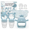 MISSLILI Baby Silicone Fruit Food Feeder Pacifier & Breastmilk Popsicle Molds, BPA Free Baby Food Storage Containers