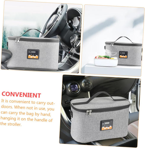 Portable Electric Bottle Warmer Tote for Car Feeding