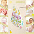 12 12 5 Pack Cartoon Dinosaur Baby Muslin Washcloths Cute Burp Cloths Soft Absorbent Baby Wash Cloth Fingertip Face