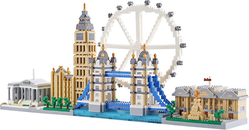 Architecture Micro Building Blocks Set, Skyline Series, London Skylines, 3430 Pieces, Mini Bricks