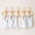 Konssy Muslin Baby Bibs 8 Pack - Baby Bandana Drool Bibs Cotton for Unisex Boys and Girls, 8 Solid Colors