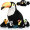 HyDren 5 Pcs Stuffed Animal Black Bird Stuffed Animal 14 Inch Large