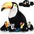 HyDren 5 Pcs Stuffed Animal Black Bird Stuffed Animal 14 Inch Large