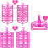 55PCS Doll Hangers for 12 Inch Dolls, Doll Clothes Accessories with 1 Display Rack