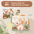 hahaland Baby Books 0-6 Months, Tummy Time Sensory Toys 6 to 12 Months, Textured Animals Mirror & Crinkle Paper