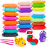 EDIFON Magic Modeling Clay, 24 Colors with Sculpting Tools, Non-Toxic Self Drying Soft Clay for Kids and Adults, Gift