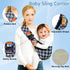 Marrlly 2026 10-30 lbs(Square) Baby Sling Carrier Baby Carrier Newborn to Toddler Sling Lightweight Baby Carrier Sling