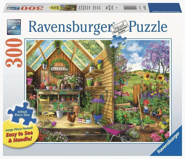 Ravensburger Gardener's Getaway Large Format Jigsaw Puzzle - 300 Pieces, Designed for Adults