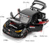1/32 Honda Civic Type-R Diecast Toy Car, Metal Pull Back Model with Light and Sound for Kids and Adults Gift, Black