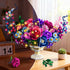 Set 1274 12+ PLAXSOON Moon Flower Bouquet Building with Lights, Mothers Day Flowers Botanicals Building Block Kit, PCS