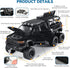FRJV 1/32 Mammoth 4-7Black Toy Trucks for Boys Diecast Trucks Model Truck,Collectible Pickup Truck Model Kit,Pull Back