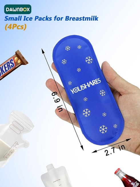 Pack,Reusable Packs Packs 4 Packs Breastmilk Ice Ice for Breastmilk Storage,Bottle Ice for Breast Milk,Baby