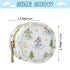 Sinestour Cartoon Dragons Tree Star Print Pacifier Holder Case for Diaper Bag Portable Travel Pacifier Storage Case