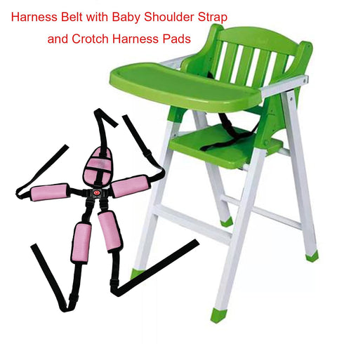 Dakexiong 5 Universal Point Harness Baby Chest Harness for High Chair/Stroller, Harness Belt with Baby Shoulder Strap