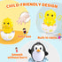 8 Lukax Baby Easter Egg Toys - Bunny Chick Baby Easter Basket Stuffer, Plastic Easter Egg Toys with Rattles, Toddler