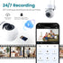 PBSEV 1080P Setup, Security Camera Indoor Wired, Pan/Tilt Control, Two-Way Audio, Clear Night Vision, Easy SD/Cloud