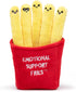 WHAT DO YOU MEME? Emotional Support Fries - Cuddly Plush Comfort Food, French Fry Stuffed Animals