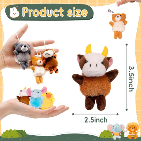 24 Pack Small Stuffed Animals, Bulk Gifts for Kids, Party Favors Toys for Girls, Easter Basket Stuffers Plushies