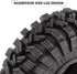 INJORA 1.0 All Terrain Super S5 King Trekker Tires - Soft Sticky for 1/18 TRX4M 1/24 RC Crawler Axial SCX24 FMS FCX24