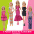EuTengHao 30Pcs Doll Clothes and Accessories, 12 Inch Boy and Girl Dolls, Includes 12 Set Wear Clothes