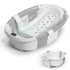 Himold Collapsible Baby Bathtub for Newborn to Toddler 0-36 Months, Spacious Foldable