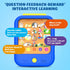 Qiaojoy 2-5 Kids Learning Tablet Educational Learning Pad for Toddlers to Learn Alphabets, Numbers, Foods, Time, Music