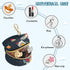 YETTASBIN Space Rocket Portable Pacifier Holder Case with Metal Hook Buckle & Zipper for Diaper Bag and Stroller