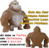 Brown Stretchy Gorilla Fidget Toy, Heavy Duty Sand-Filled Rubber Monkey Squishy, Stress Relief Ape with Goofy