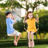Tree Swing Climbing Rope 2 Pack with Platforms, Red Disc Swings Seat, Outdoor Playground Set Accessories, Khaki
