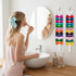 Neyauo 3 38" Pcs Bow Holder for Girls Hair Bows, Long Wall Hanging Hair Bow Organizer for Headbands & Clips, White