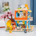 QLT QIAOLETONG Cute Cat House Toy Building Set for Girls 6-12, 521 PCS Friendship House Kit Compatible with Lego