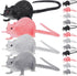 Toyvian 16 Pcs Fake Rats - Realistic Mouse Models Halloween Rats Trick Prank Toys, Spooky Miniature Rats Figurines