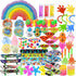 60 Pcs Party Favors Carnival Treasure Box Toys, Small Mini Bulk Gifts for Kids Boys Girls, Goodie Bags Fillers for