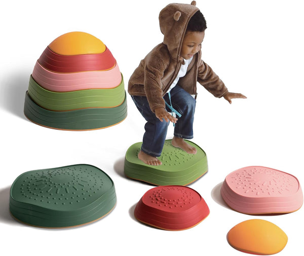makarci Balance Stepping Stones for Kids, Non-Slip Toddlers Sensory Toys Outdoor or