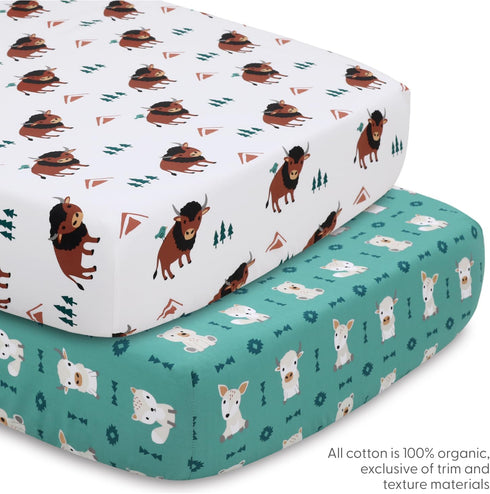 4 Set Set The Peanutshell Piece Baby Crib Bedding for Boys & Girls - Newborn, Infant & Toddler Nursery Bed Decor
