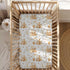 KuphiL10C Mattress-28x52 Cute Cartoon Bear Bee Honeycomb Flowers Floral Leaves Pattern Baby Sheets for Crib, Unisex