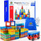 SUNNY AUNTIE Magnetic Tiles 125 PCS XL Set with Storage Bag Magnetic