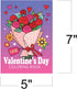 20 Packs 5" 7" 5 Set ArtCreativity / X Valentines Day Mini Coloring Books for Boys and Girls Children, Designs
