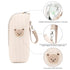 Monetais Insulated Baby Bottle Bag with Adorable Bear Embroidery - Breastmilk Cooler Travel Bag for On-the-Go, Portable
