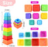 6+ Baby Stacking Nesting Cups Toy, Montessori Toys for Toddlers Months