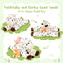 Sets, 22 Inch Mommy 3 Tummy,Soft 4Pcs Tezituor Large Lamb Stuffed Animal Toys Spot Lamb Plush with Cute Babies