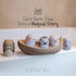 Doshibu Set 18M+ 7 Noah's Ark Silicone Floating Bath Toy for Toddlers Includes Pieces Boat Animals and Waterproof Bible