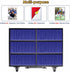 Toploaders Storage Box Holds 600+ 35PT 3"x4" Standard Toploaders, Aluminum Alloy Case for 2000+ Trading Cards (Black)