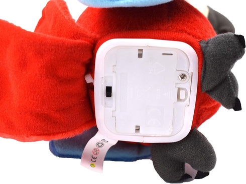 (Patent) Talking Parrot Plush Toy, Cute Mimicry Pet Animal Toy, Electronic Birthday Present for Kids (RED)