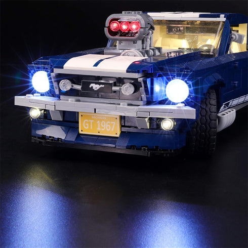 LIGHTAILING Light Set for Creator Expert Ford Mustang Building Blocks Model - LED Kit Compatible with Lego 10265