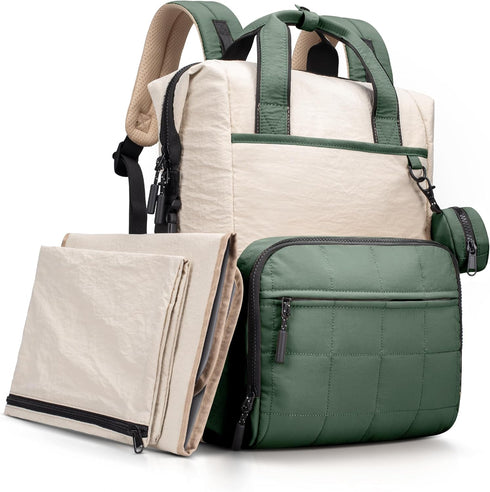 VONAL Diaper Bag Backpack, Lightweight Baby Diaper Bags, Travel Large Diaper Bag